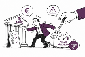 Unternehmer gerät durch Kreditabhängigkeit und Bankdruck in finanzielle Schieflage und muss seine Unternehmensfinanzierung strategisch absichern.